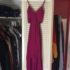 Magenta homecoming dress